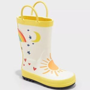 Cat Jack Toddler Rainboots Sun Rainbow size 5